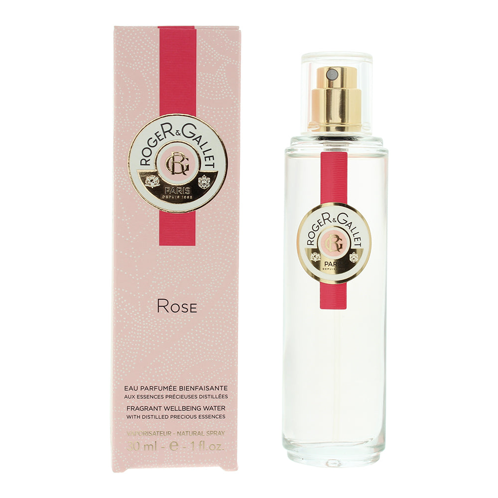 Roger & Gallet Rose Wellbeing Fragrant Water 30ml  | TJ Hughes