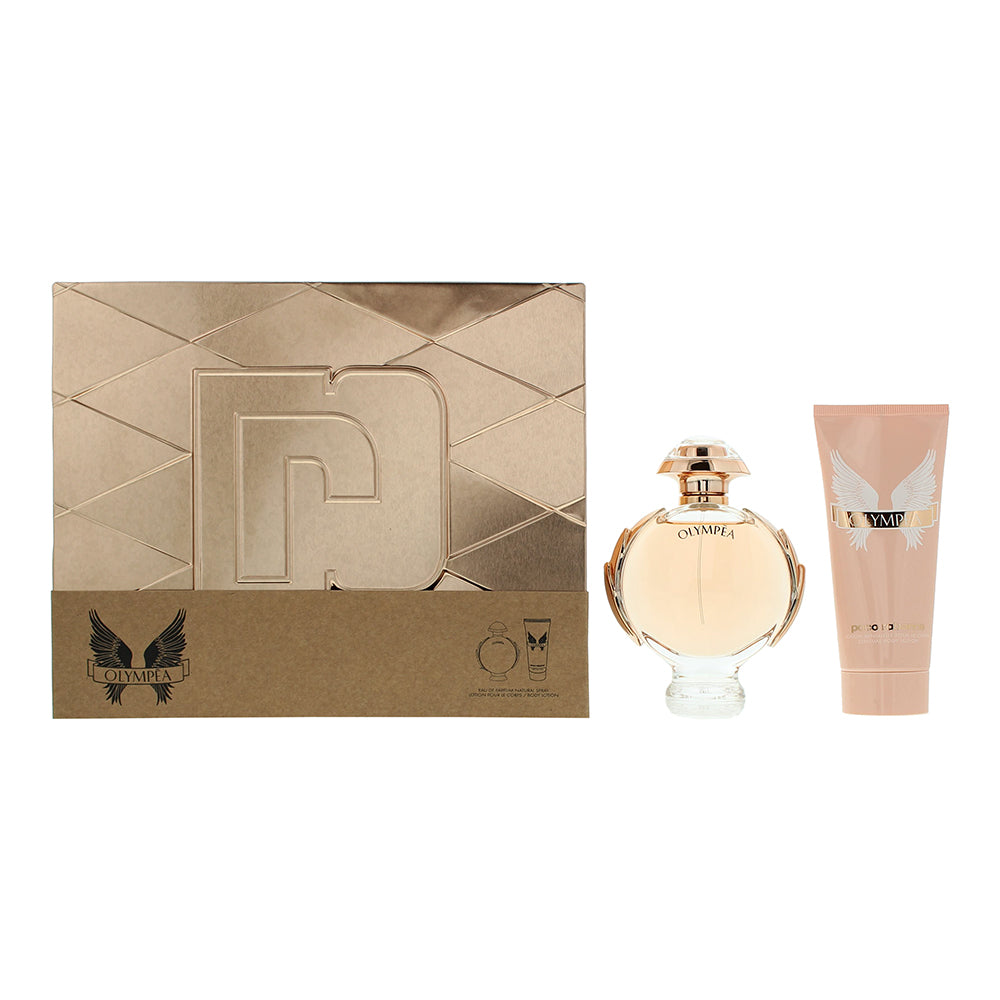 Paco Rabanne Olympea 2 Piece Gift Set: Eau de Parfum 80ml - Body Lotion 100ml  | TJ Hughes