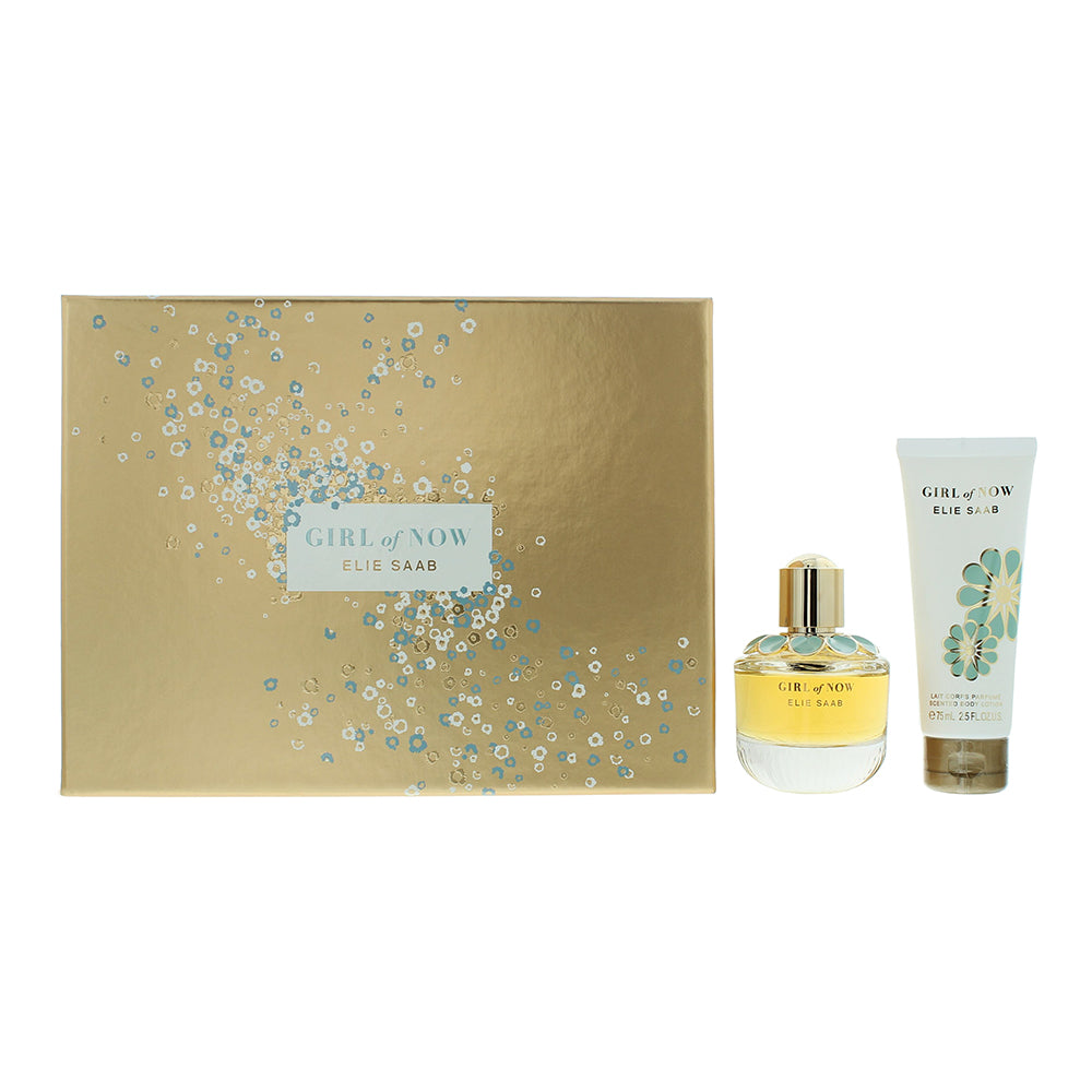 Elie Saab Girl Of Now 2 Piece Gift Set: Eau de Parfum 50ml - Scented Body Lotion 75ml