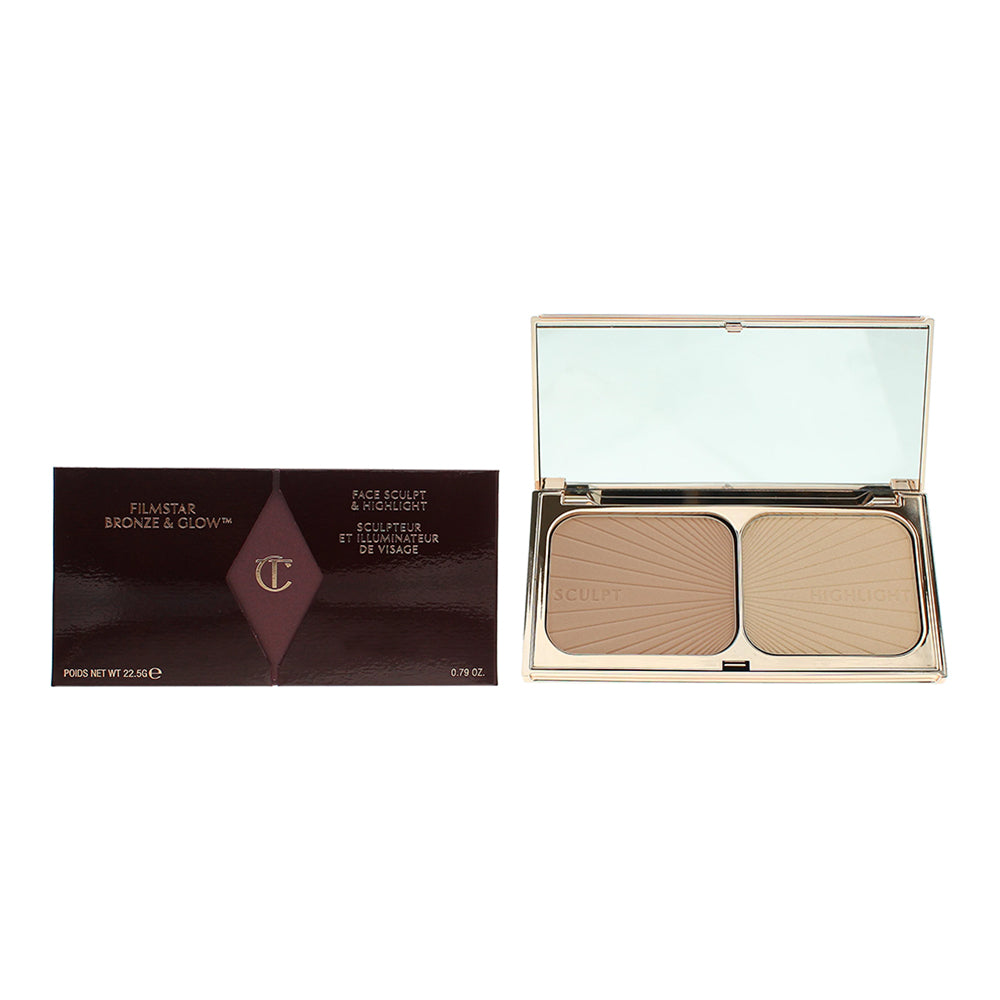 Charlotte Tilbury Filmstar Bronz & Glow Light-Medium Face Sculpt And Highlighter  | TJ Hughes