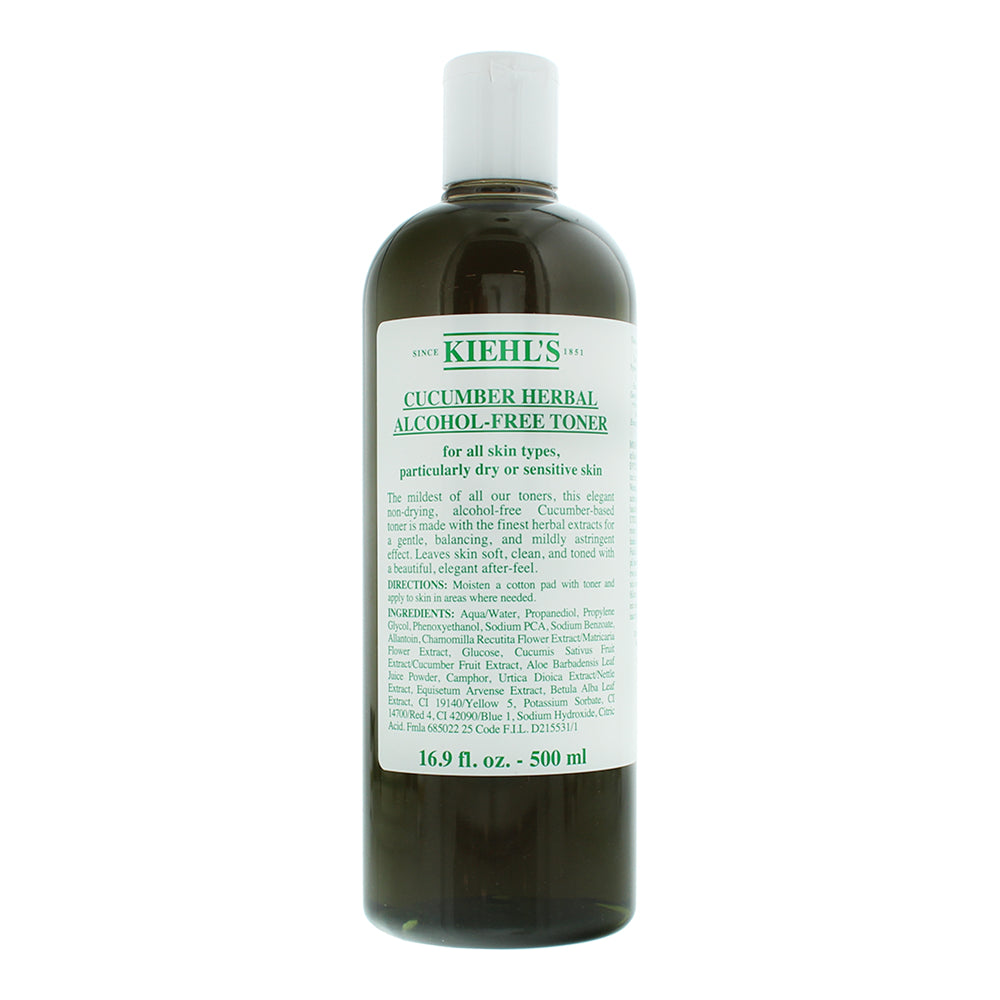 Kiehl’s Cucumber Herbal Alcohol Free Toner 500ml  | TJ Hughes