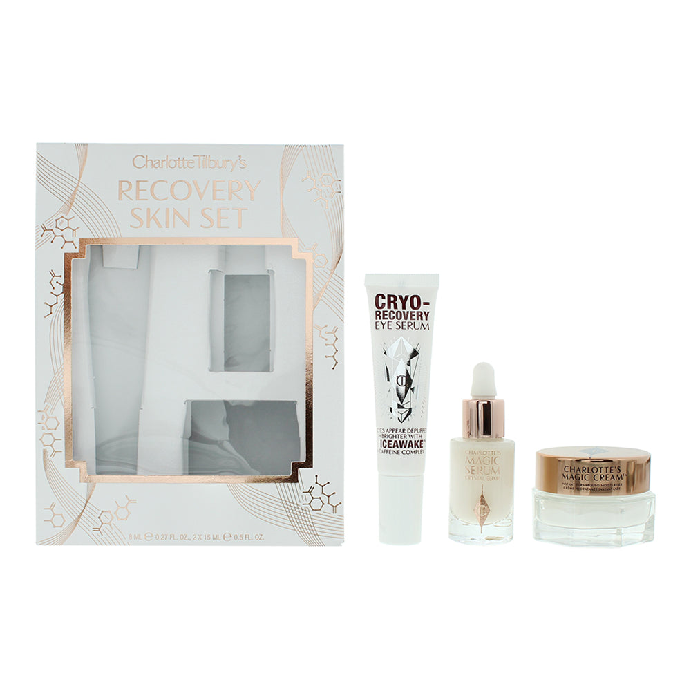 Charlotte Tilbury Recovery 3 Piece Gift Set: Magic Serum 8ml - Magic Cream 15ml