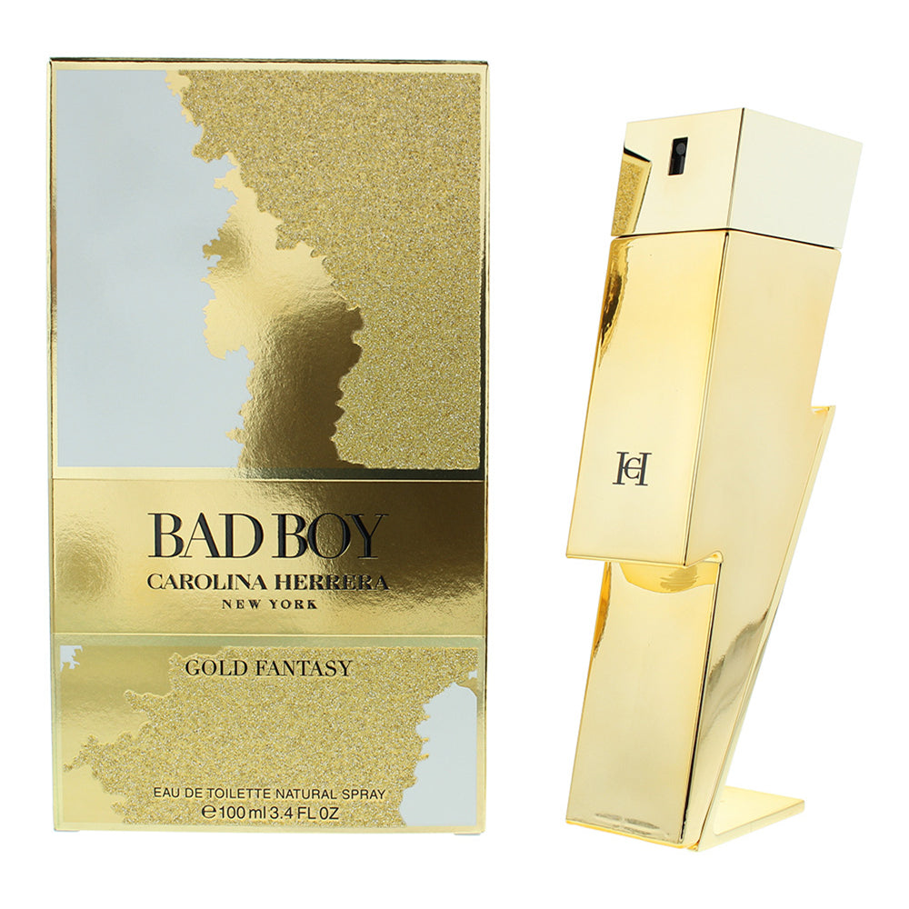 Carolina Herrera Bad Boy Gold Fantasy Eau de Toilette 100ml  | TJ Hughes