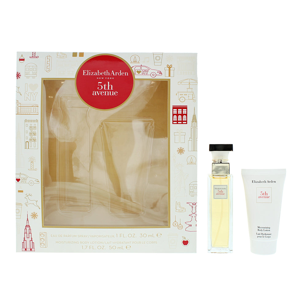 Elizabeth Arden 5Th Avenue 2 Piece Gift Set: Eau de Parfum 30ml - Body Lotion 50ml  | TJ Hughes