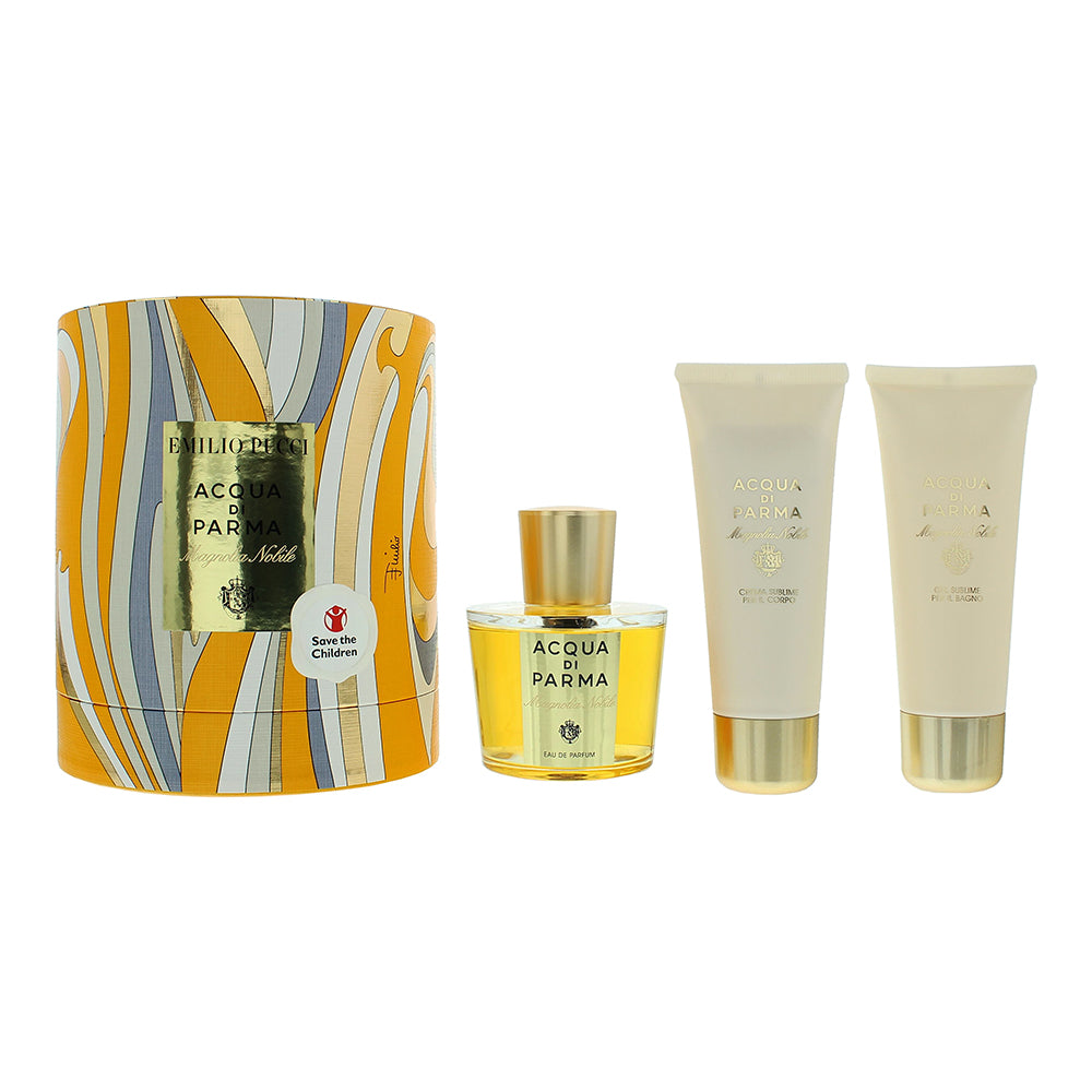 Acqua Di Parma x Emilio Pucci Magnolia  Nobile  3 Piece Gift Set: Eau de Parfum  | TJ Hughes