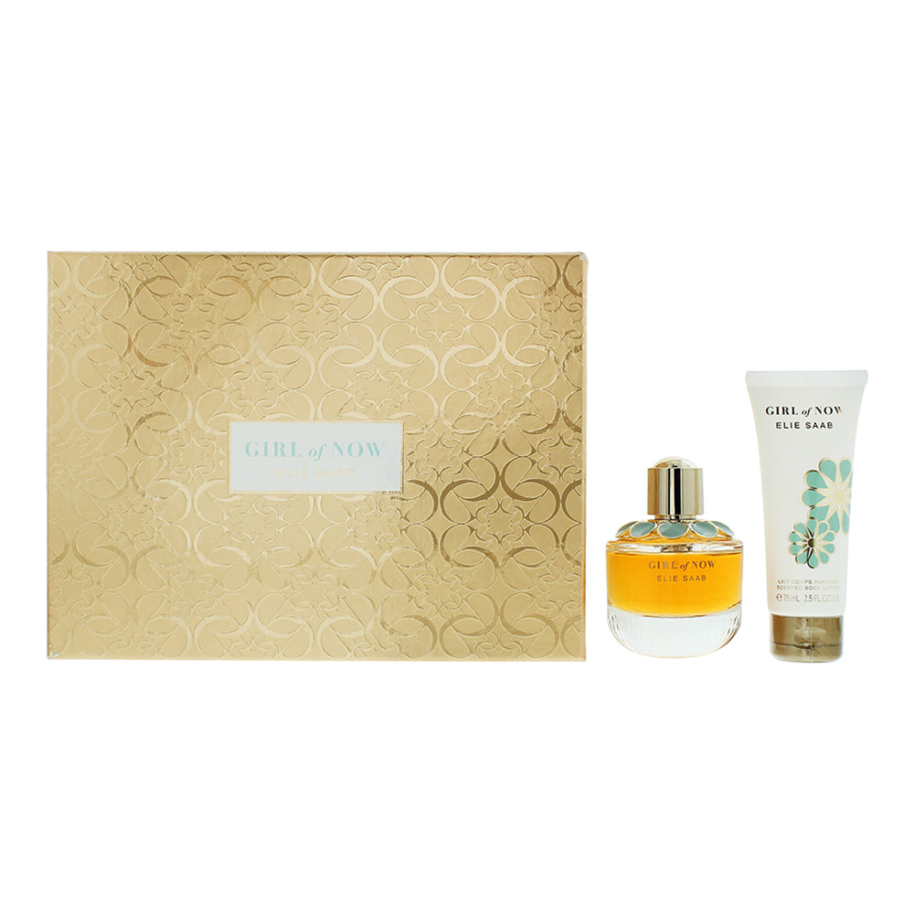 Elie Saab Girl Of Now 2 Piece Gift Set: Eau de Parfum 50ml - Body Lotion 75ml  | TJ Hughes