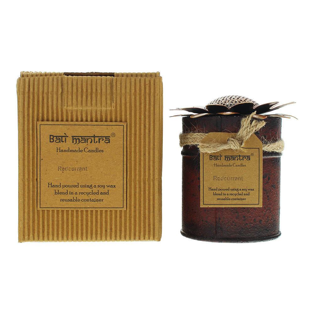 Bali Mantra Sunflower Tin Orange Redcurrant Candle 370g  | TJ Hughes