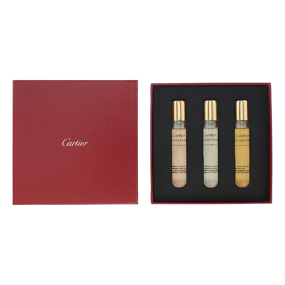 Cartier La Panthère 3 Piece Gift Set: La Panthère Eau De Toilette 10ml - Baiser