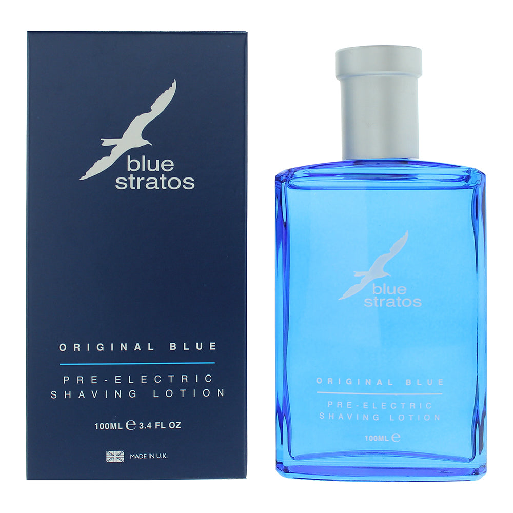 Blue Stratos Pre-Electric Shaving Lotion 100ml  | TJ Hughes