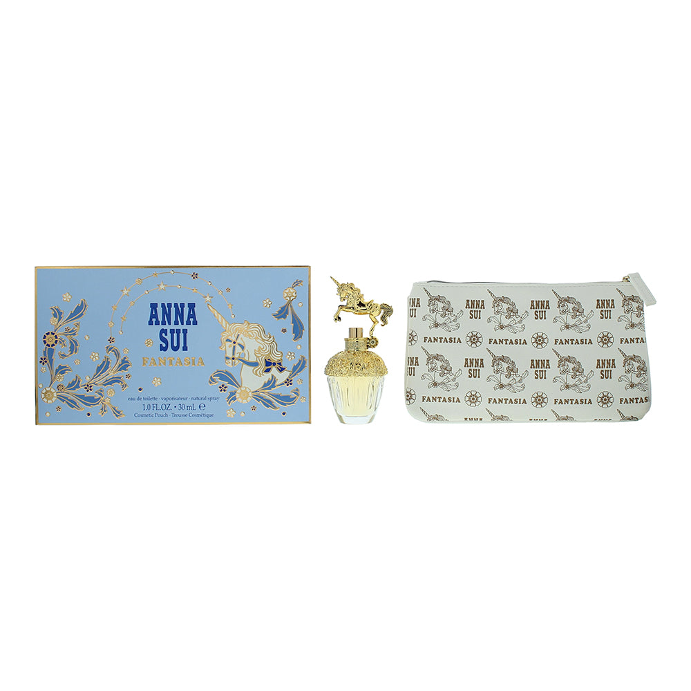 Anna Sui Fantasia 2 Piece Gift Set: Eau De Toilette 30ml - Cosmetic Bag  | TJ Hughes