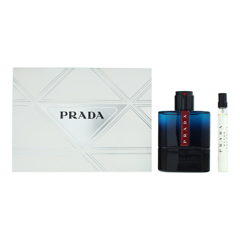 Prada Luna Rossa Ocean 2 Piece Gift Set: Eau De Toilette 100ml - Eau De Toilette  | TJ Hughes