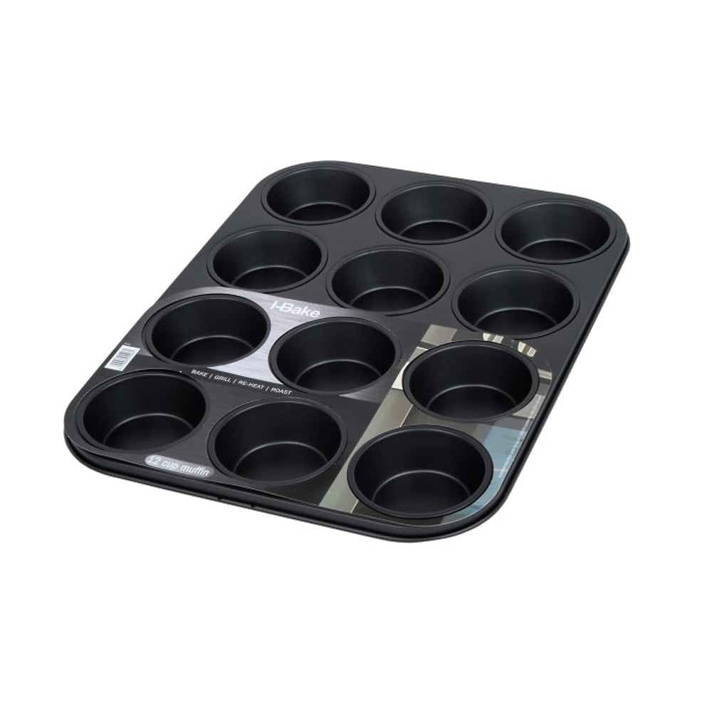 I-Bake Non Stick 12 Cup Muffin Pan  | TJ Hughes