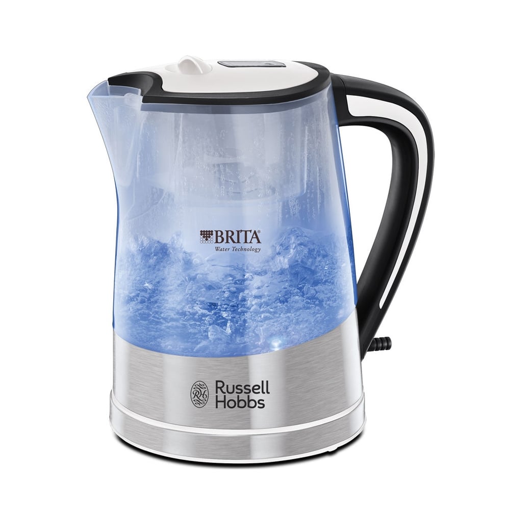 Russell Hobbs Purity Brita Filter 1L Plastic Kettle - Silver