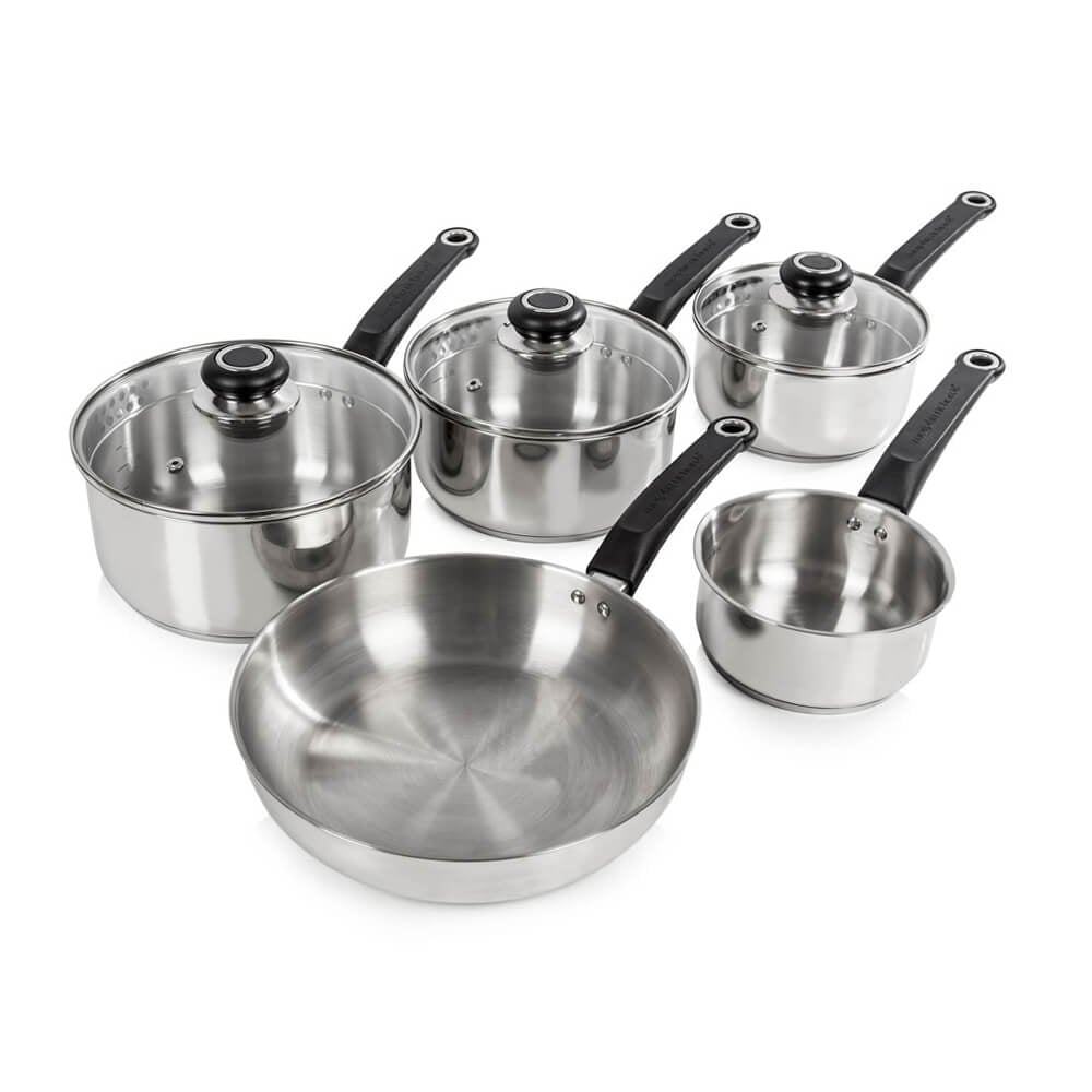 Morphy Richards Stainless Steel Pan Set 5 Piece  | TJ Hughes