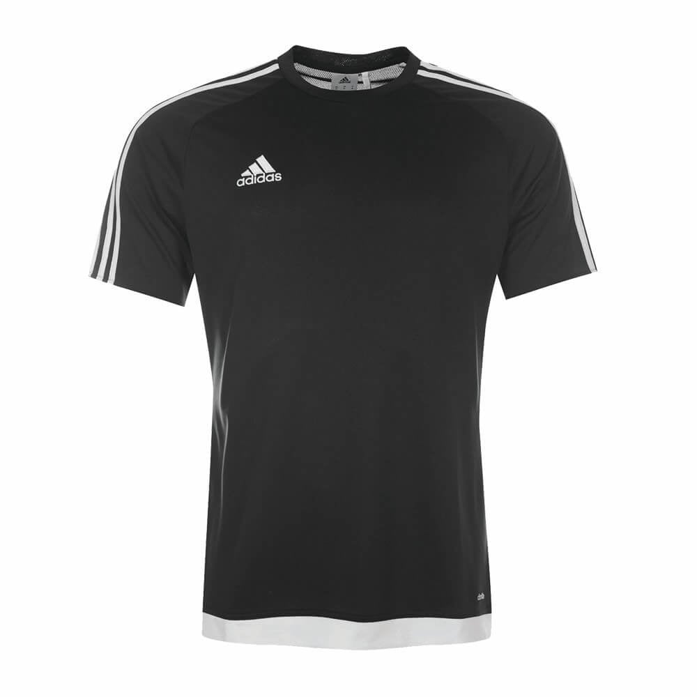 Adidas Estro 15 Jersey Tee Shirt- Black/White - X-Large