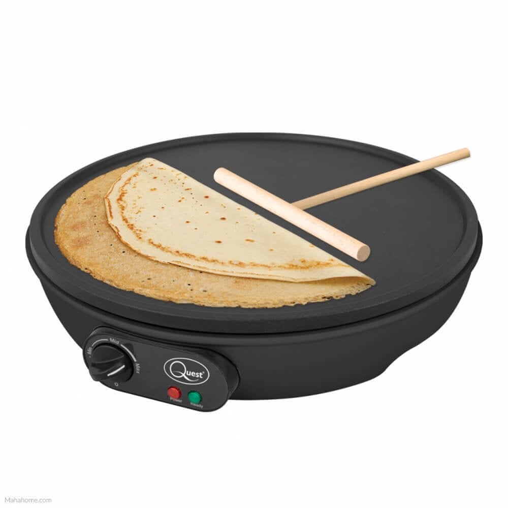 Quest Non-Stick Pancake And Crepe Maker - Black  | TJ Hughes