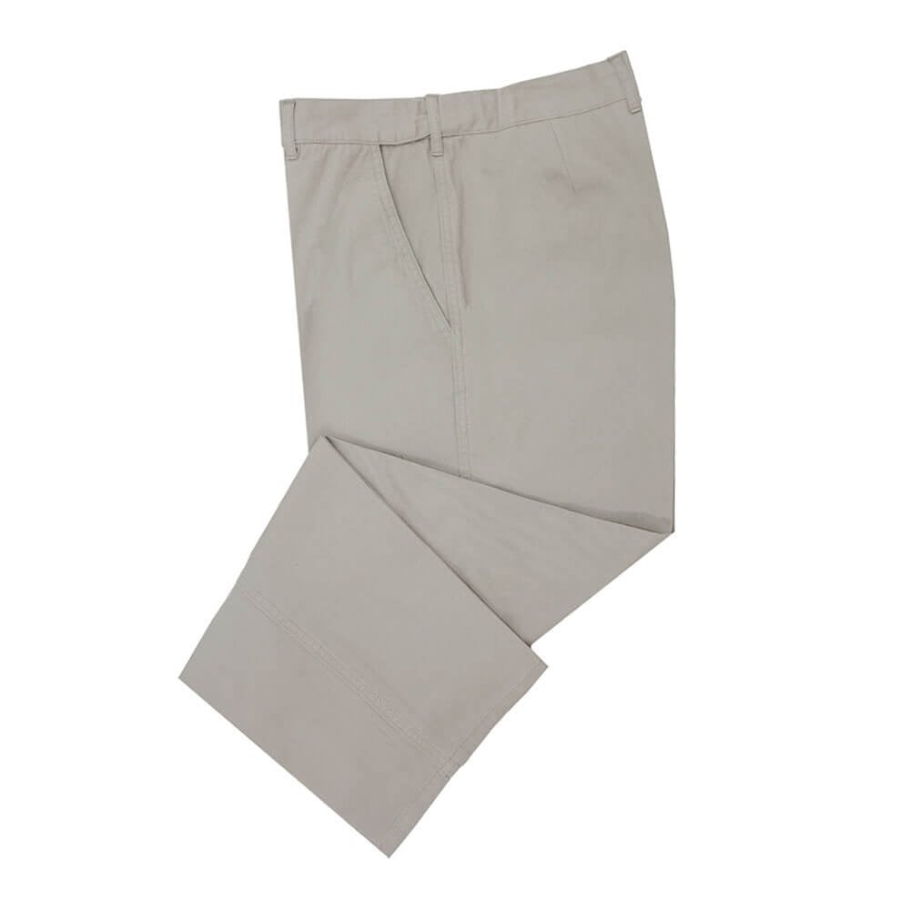 Mens Hutson Harbour Cotton Chino Trouser - Stone - W40R  | TJ Hughes