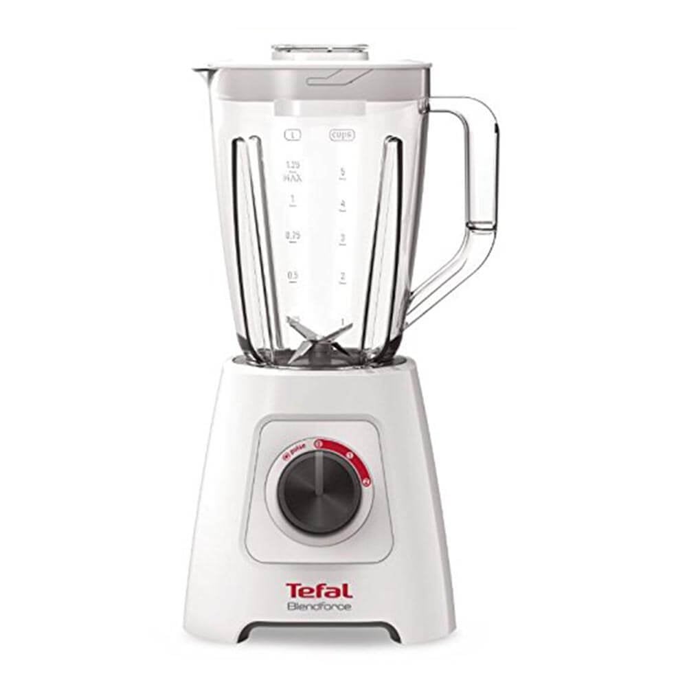 Tefal Blendforce 600W 1.5L Plastic Jug Blender - White