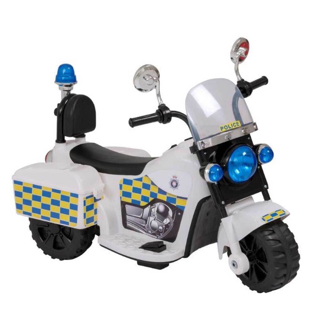 Volt Police Motorbike Electric Ride On 6V - White - TJ Hughes