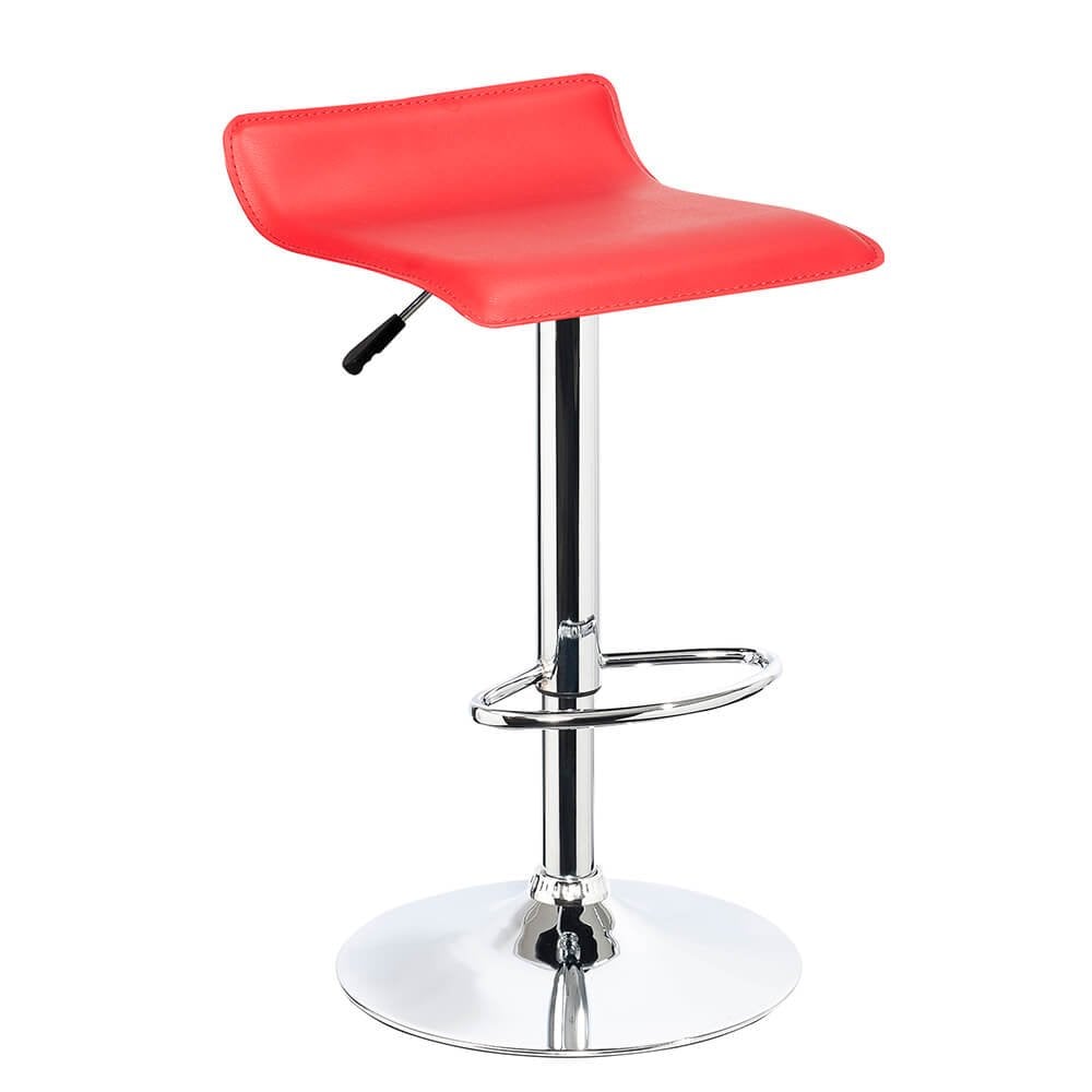 Kansas Red Chrome Breakfast Kitchen Home Bar Swivel Stool Barstool With Footrest - Lewis’s Home  | TJ Hughes