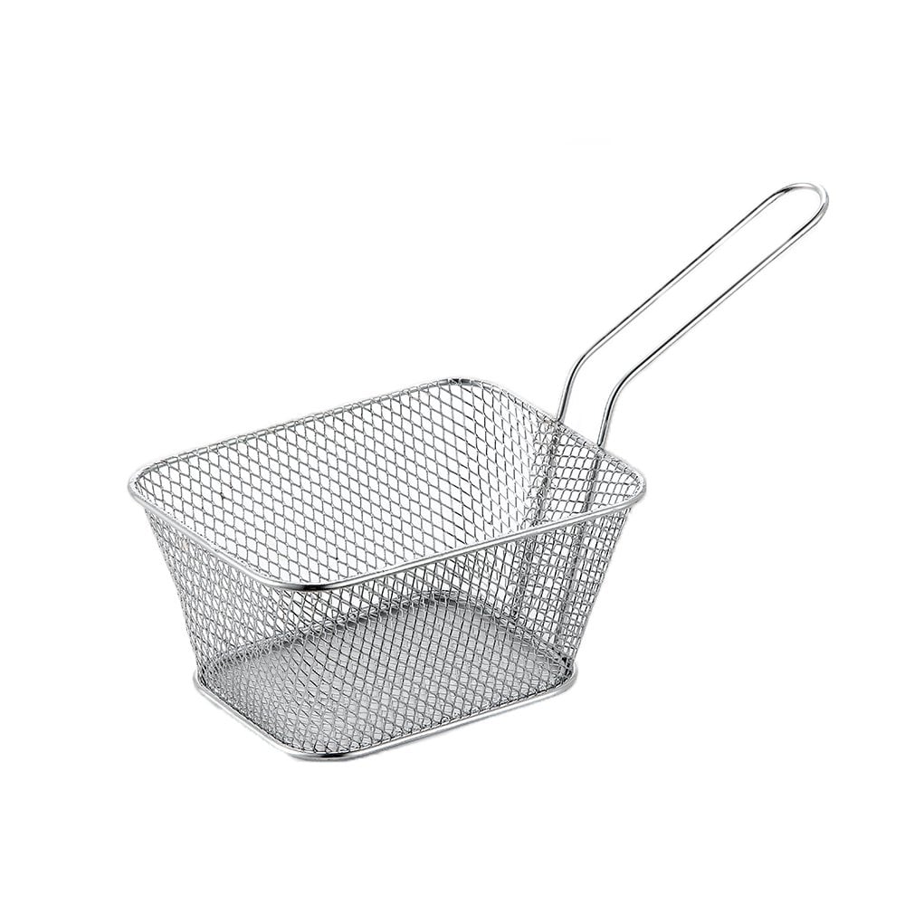 Lewis's Mini Chip Basket Fryer Food Serving Presentation Basket Handle Stainless Steel