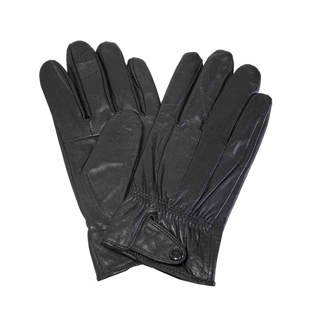 Ladies Leather Gloves - Black - TJ Hughes