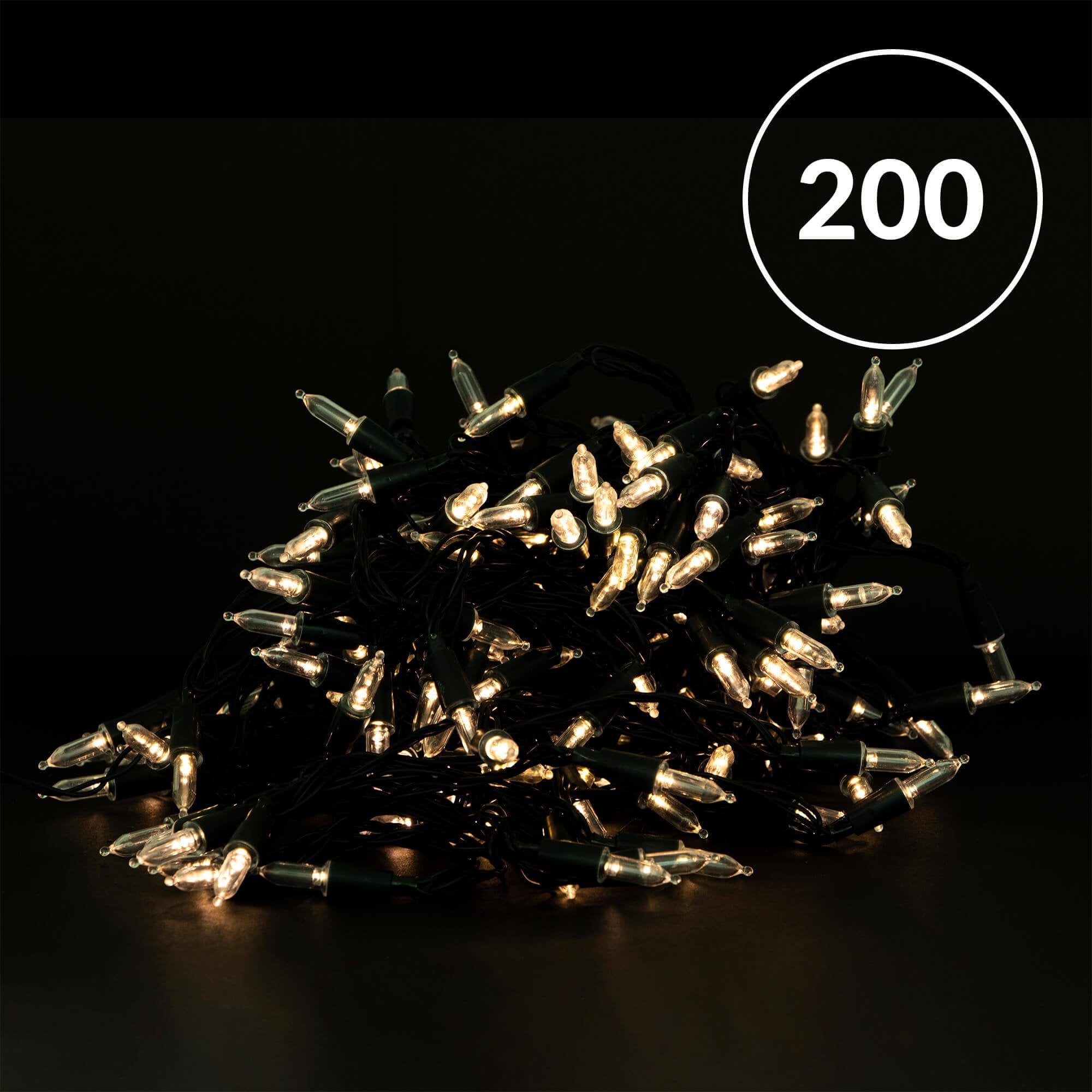 Christmas Sparkle Battery Operated Fairy Lights with 200 Warm White LEDS  | TJ Hughes