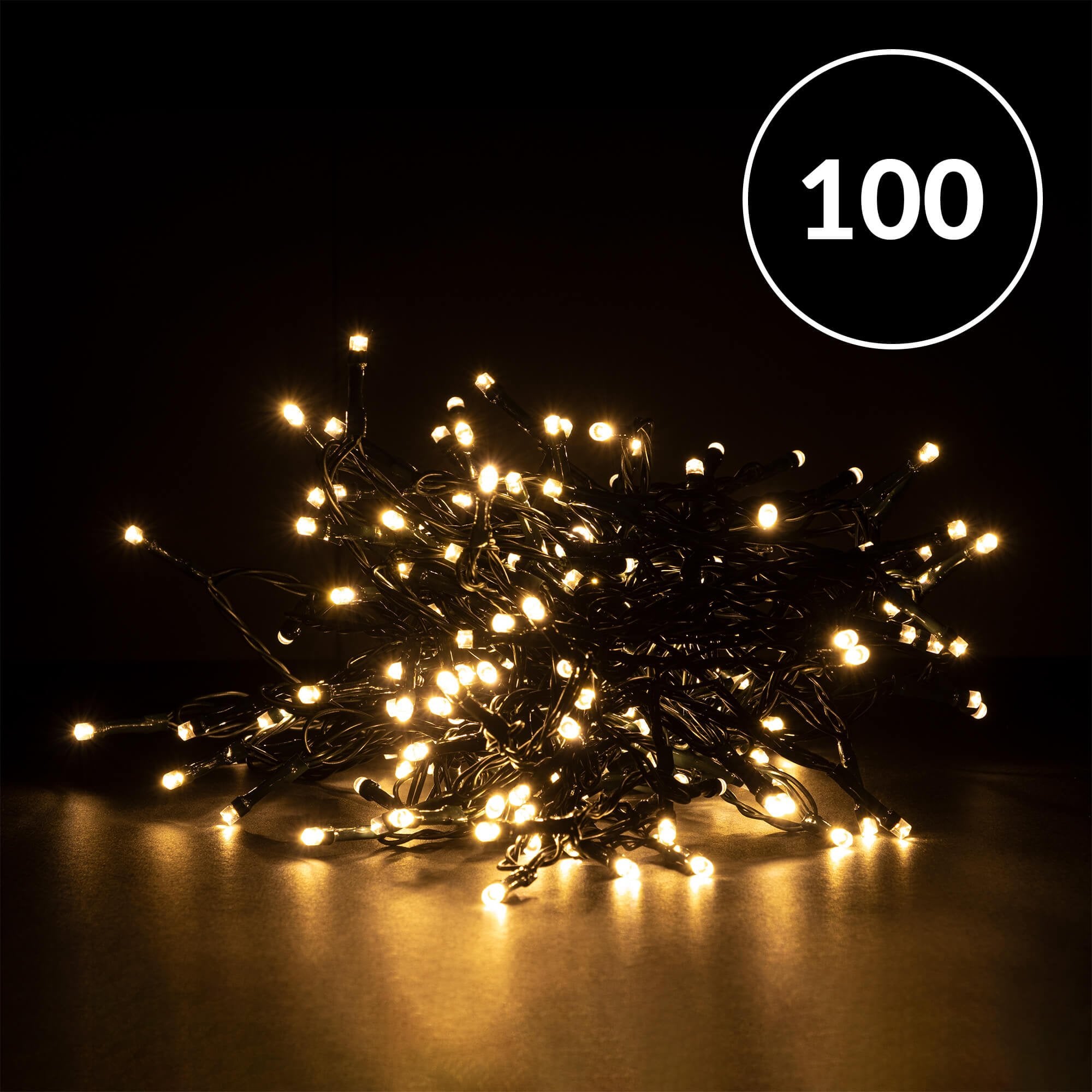 Christmas Sparkle Battery Operated Fairy Lights with 100 Warm White LEDS  | TJ Hughes