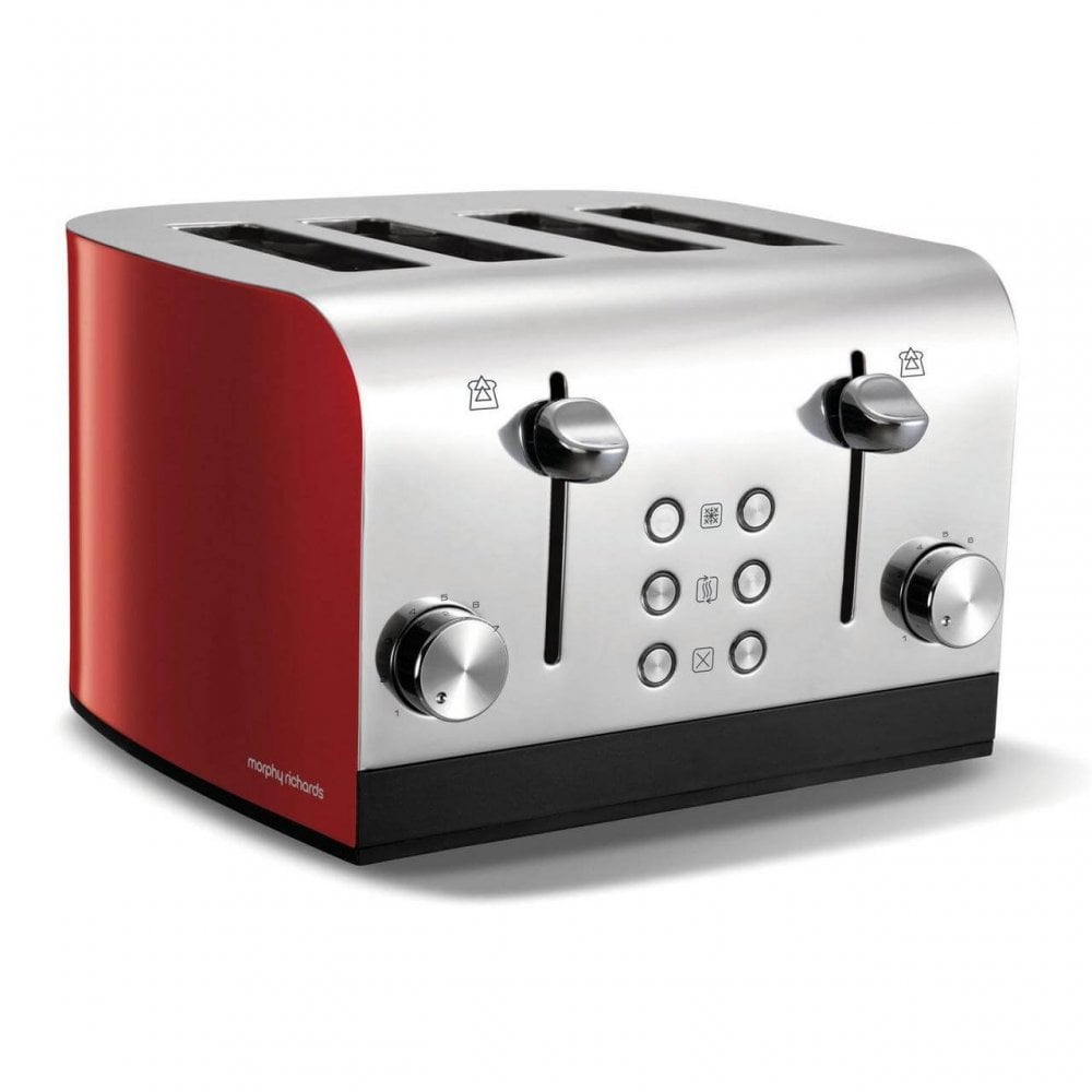 Morphy Richards Equip 4 Slice Red Toaster