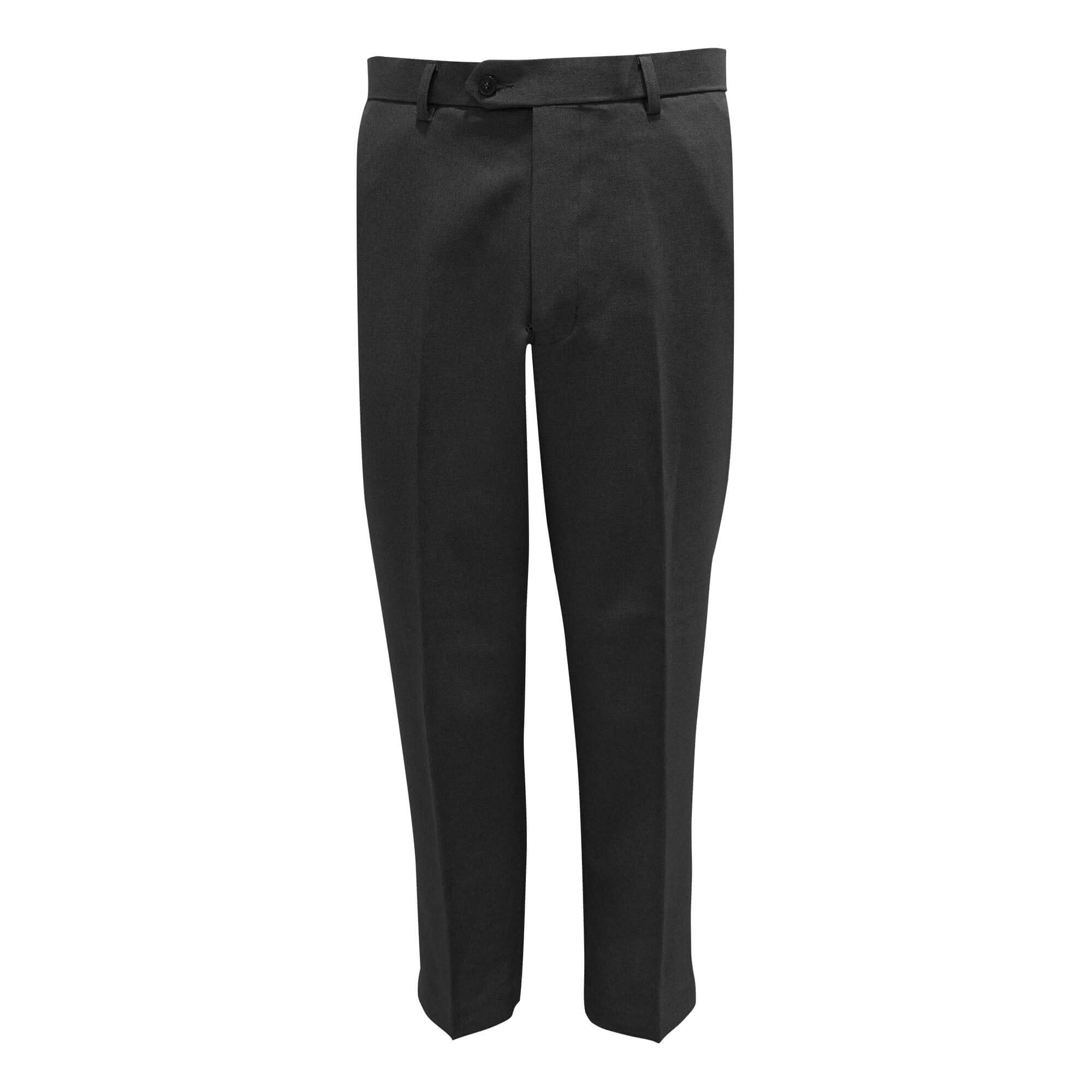 Men’s Hutson Harbour Expand-A-Band Trousers - Black - W40R  | TJ Hughes