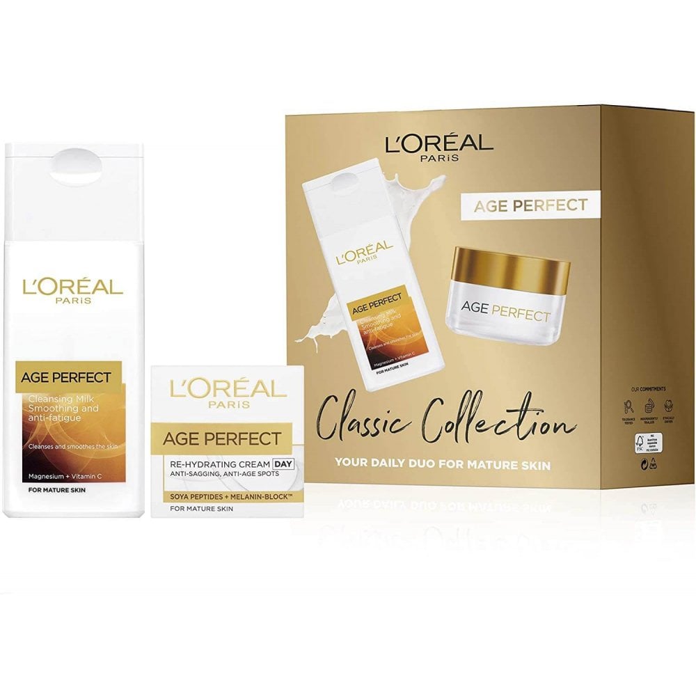 L'Oreal Age Perfect Set 2 PC 200ML Cleansing milk, 50 ML Day Cream