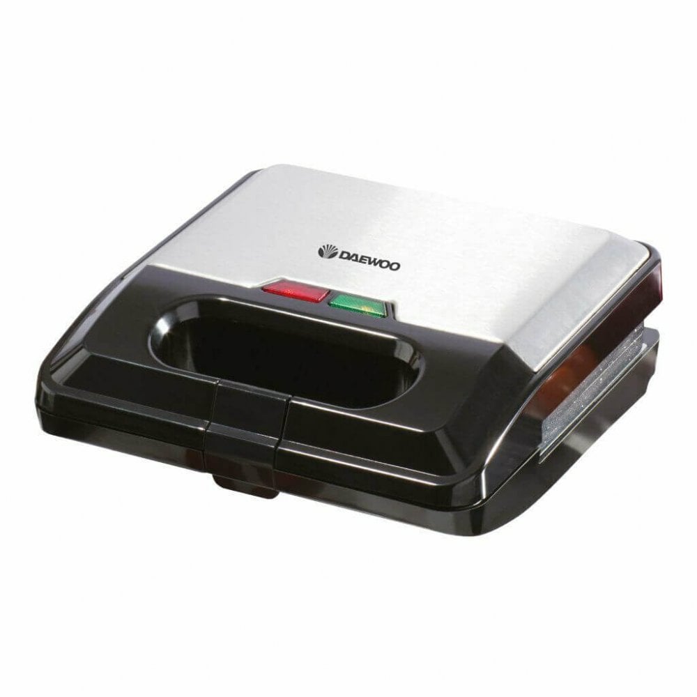 Daewoo 3 In 1 Non Stick Sandwich Toaster Toastie Waffle Maker Panini Press  | TJ Hughes Silver