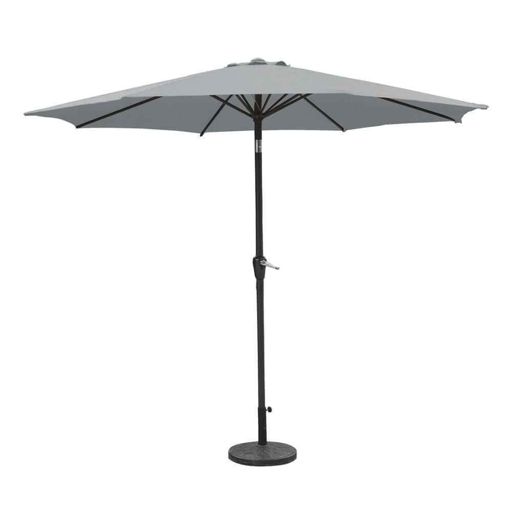 Silver & Stone Parasol Crank & Tilt 2.7m - Grey  | TJ Hughes