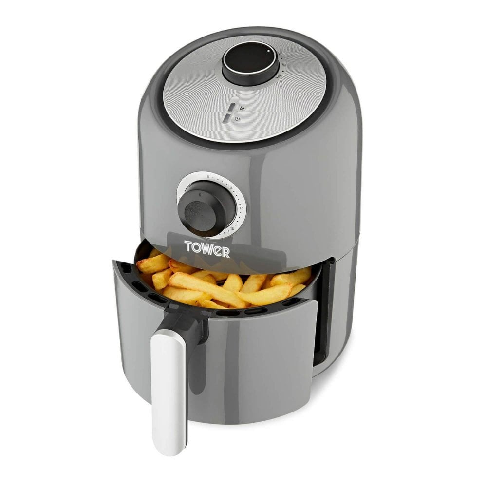 Tower 1.6L 900W Comapct Grey Manual Airfryer - Grey