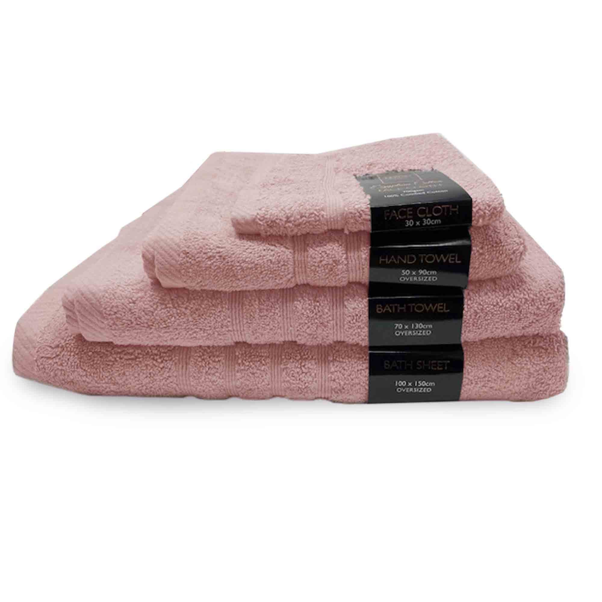 Lewis’s Luxury Egyptian 100% Cotton Towel Range - Blush Pink - Face Cloth  | TJ Hughes