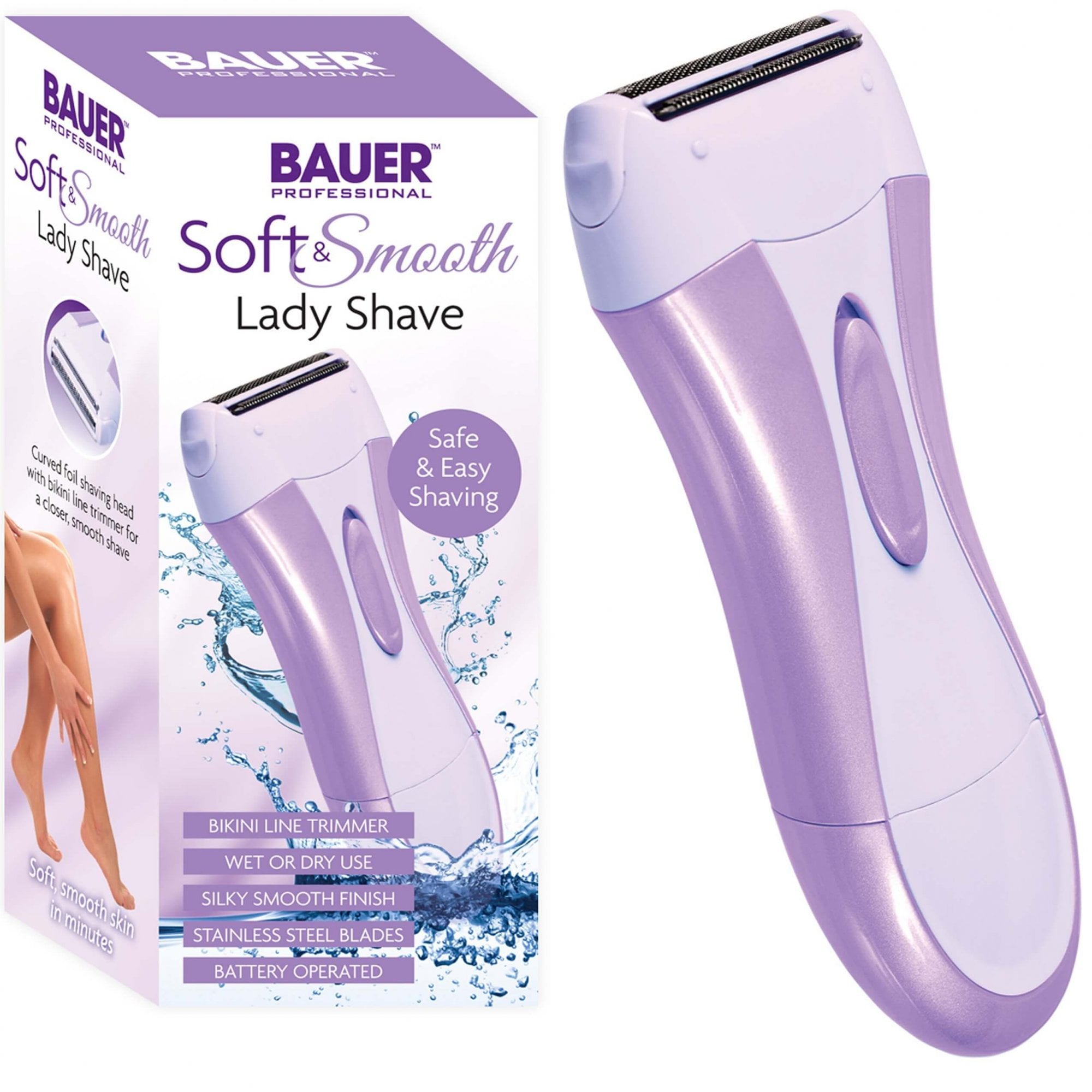 BAUER Battery Operated Soft and Smooth Lady Shave  | TJ Hughes