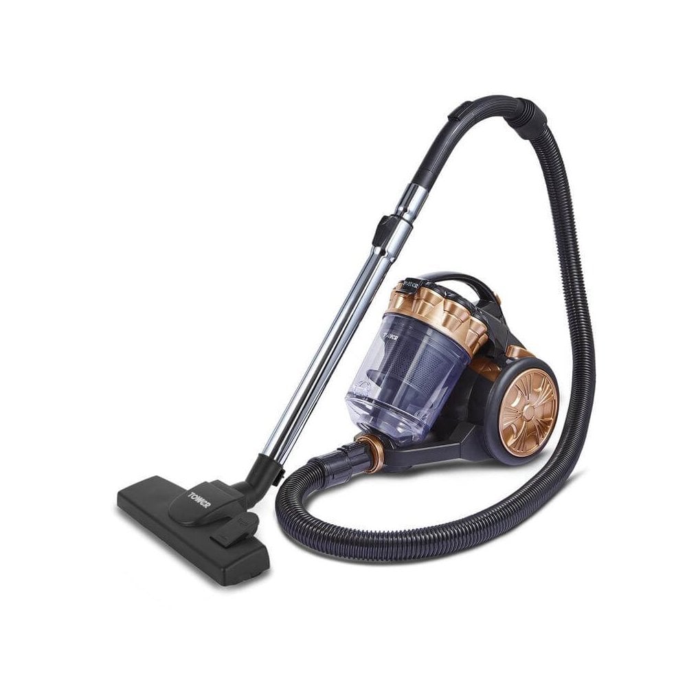 Tower Vacuum Cleaner Multi Cyclonic Cylinder Pet Cylinder Rose Gold 700W 2L  | TJ Hughes