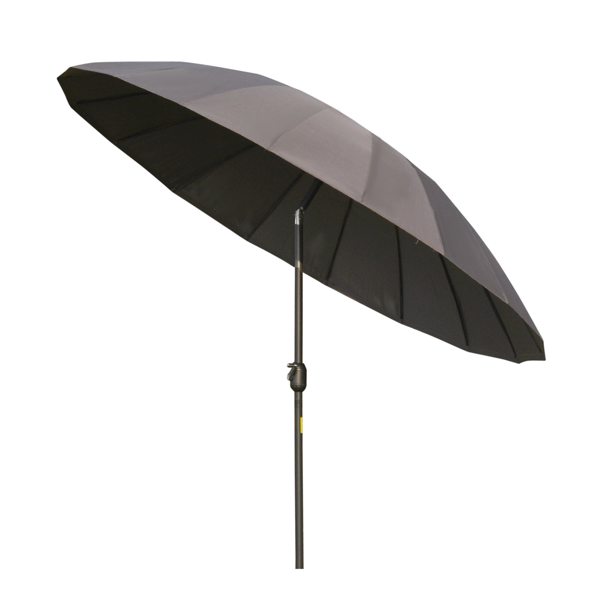 Outsunny 2.5 m Umbrella Parasol with Adjustable Tilt Crank - Dark Grey - Oasis Outdoor  | TJ Hughes
