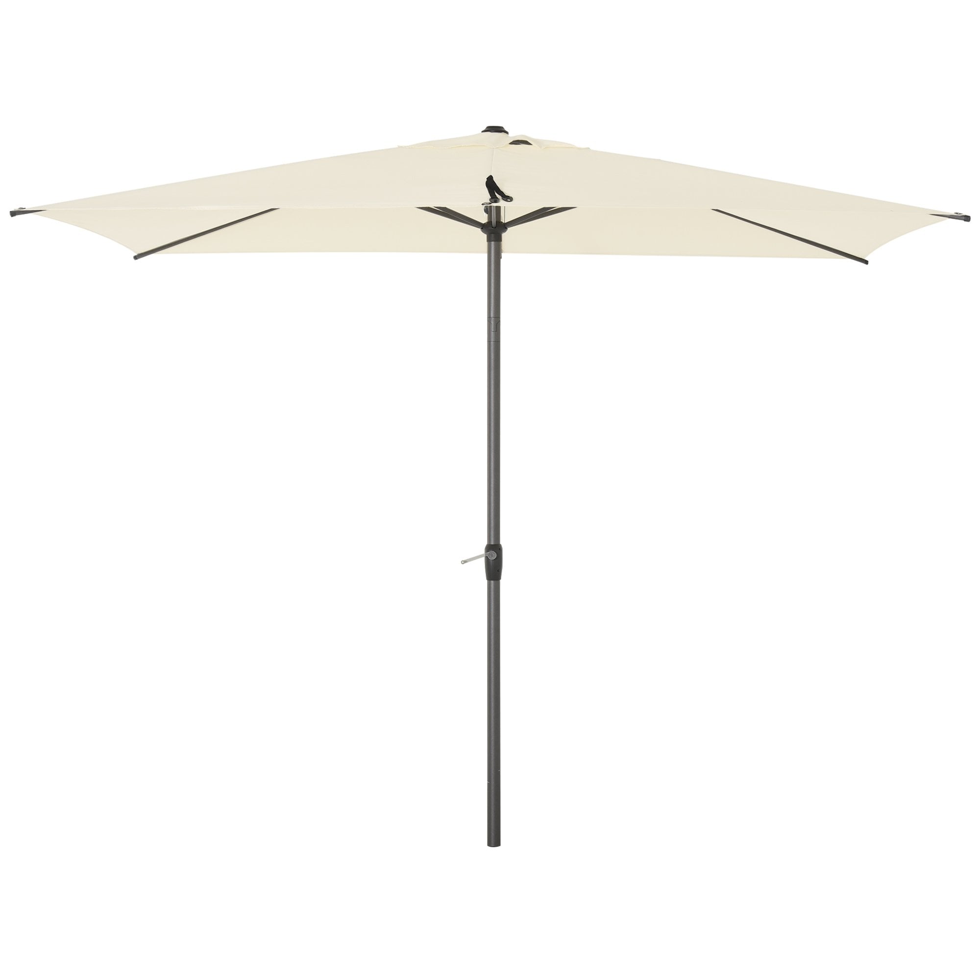 Oasis 3 x 2 m Ajustable Title Crank Garden Parasol - Beige - Oasis Outdoor  | TJ Hughes