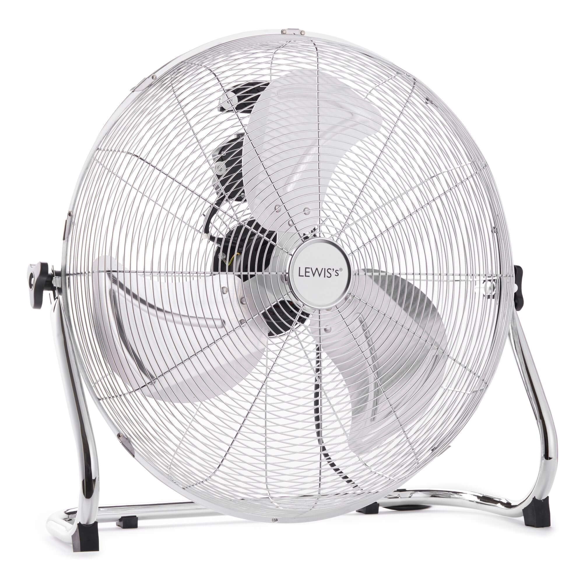 Lewis’s 20" Velocity Floor Freestanding Fan  Chrome  | TJ Hughes