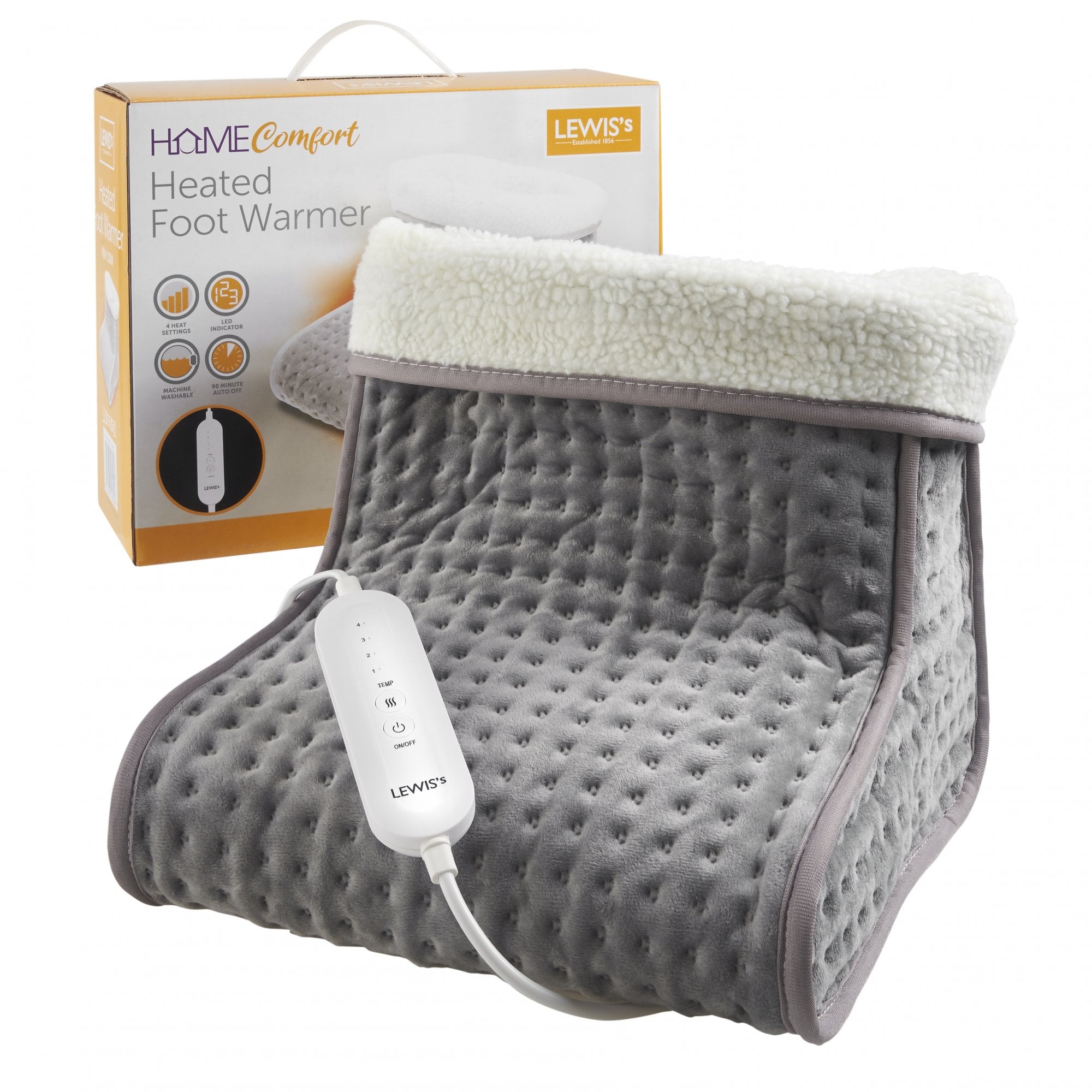 Lewis’s Heated Foot Warmer Home Heating Appliance Warmth  | TJ Hughes