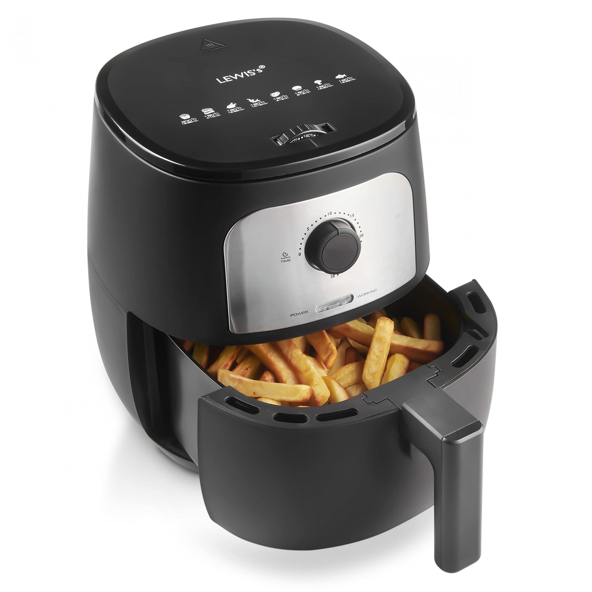 Lewis's Manual Air Fryer 4.3L - Black