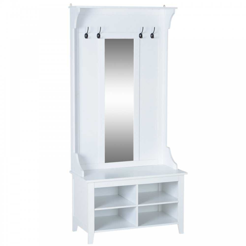 Mirror Cabinet - 80Lx40Wx170H cm-White - Home Living  | TJ Hughes White