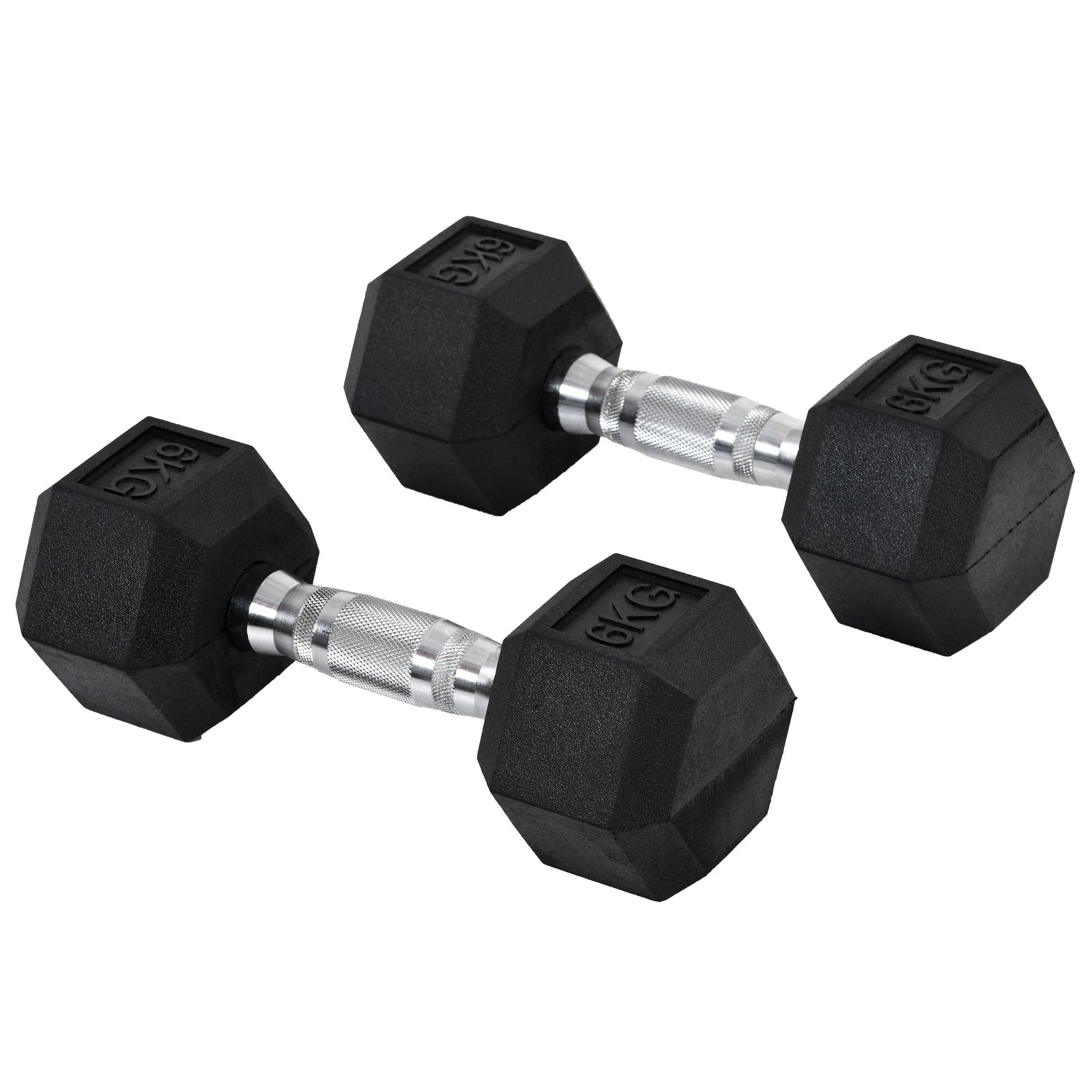 Hex Dumbbells Set Rubber Dumbbells Weight Lifting Equipment Fitness Home Gym - MAXFIT  | TJ Hughes