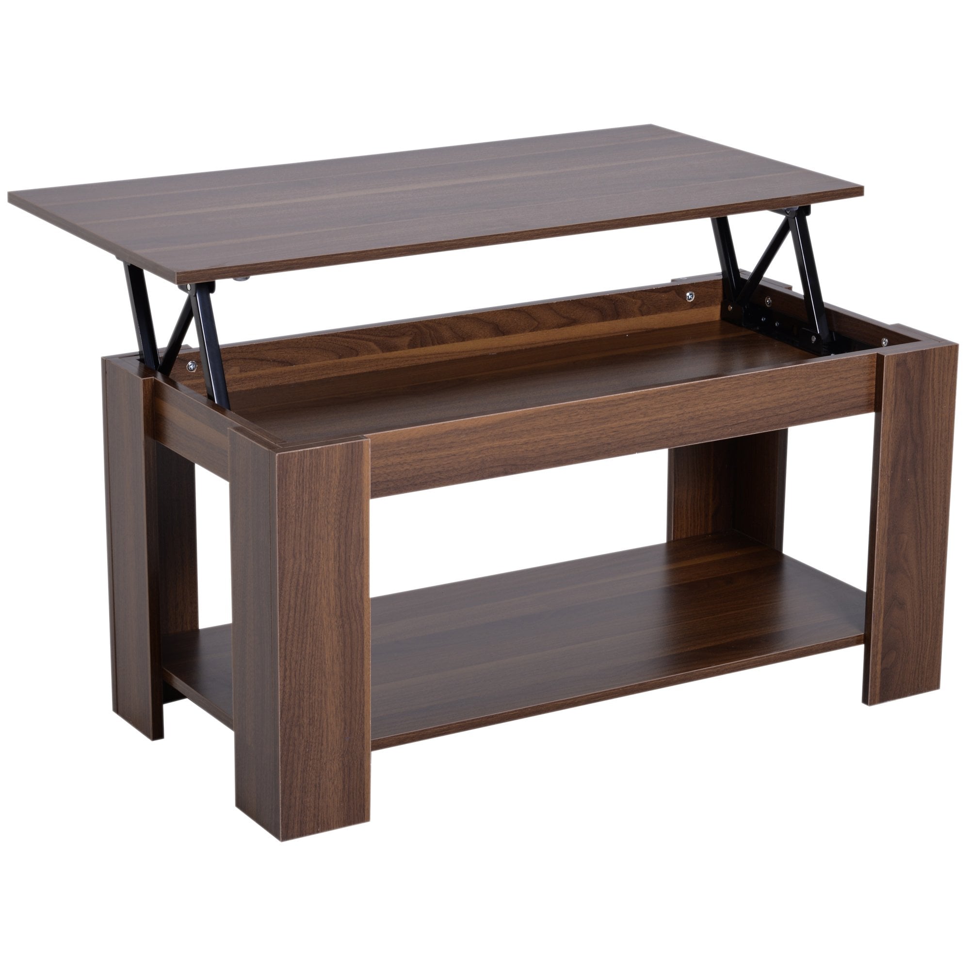 Coffee Table - 50/63H cm-Natural Wood Grain Colour - Home Living  | TJ Hughes Natural