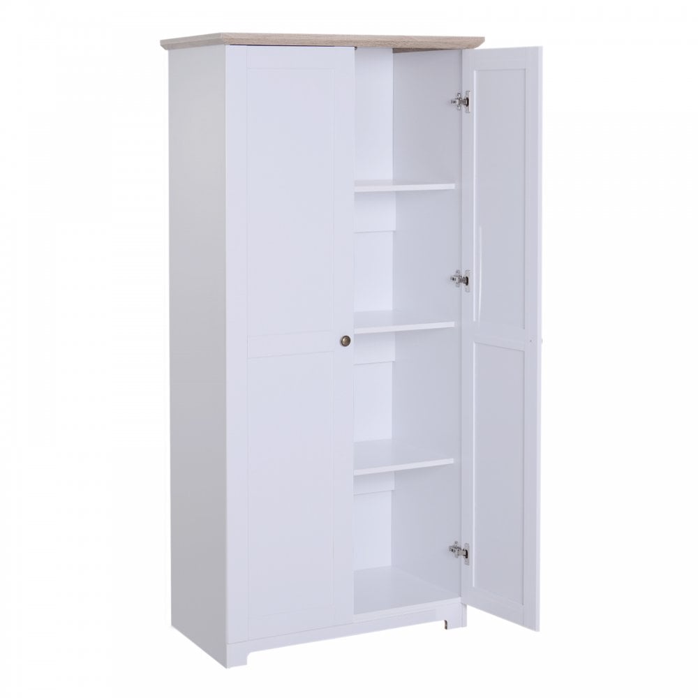 Cabinet With 2 Doors 4 Shelves-White - Home Living  | TJ Hughes White