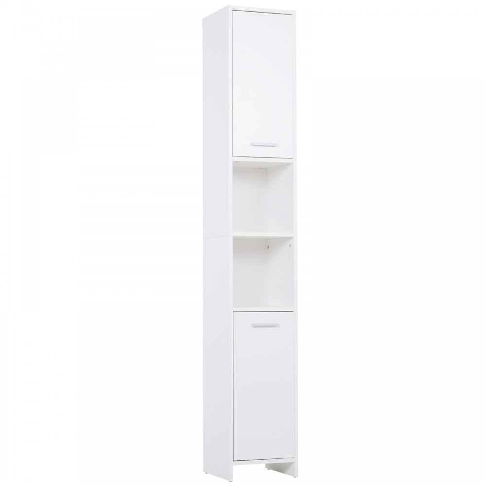 Particle Board Tall Freestanding Bathroom Storage Cabinet White - Home Living  | TJ Hughes