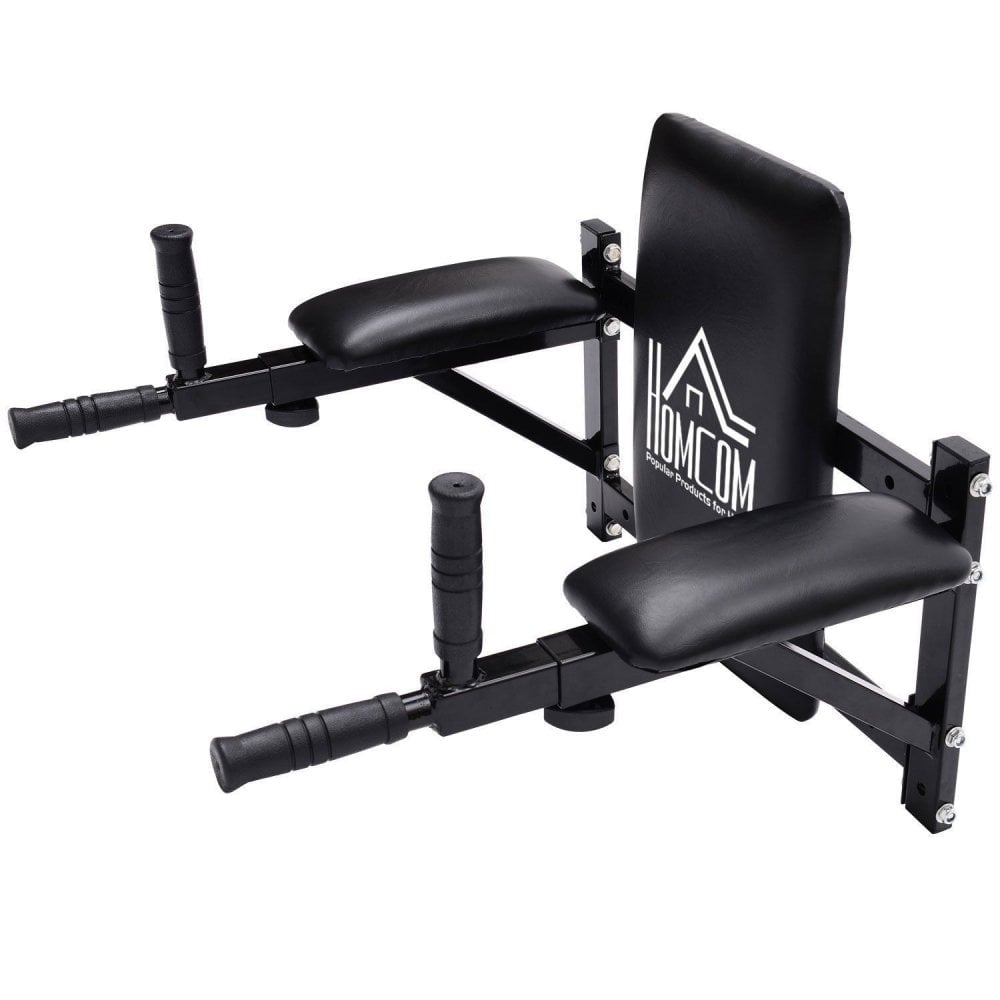 Wall Mounted Dip Station Rack-Black - MAXFIT  | TJ Hughes Black