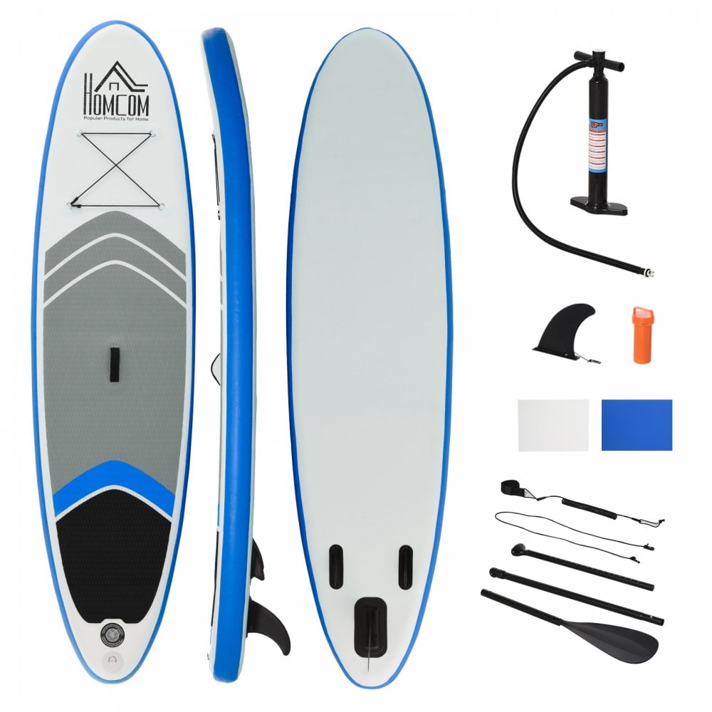 HOMCOM Stand Up Paddle Board SUP Accessory Carry Bag Adj Paddle Pump Leash Inflatable Paddle Board  | TJ Hughes