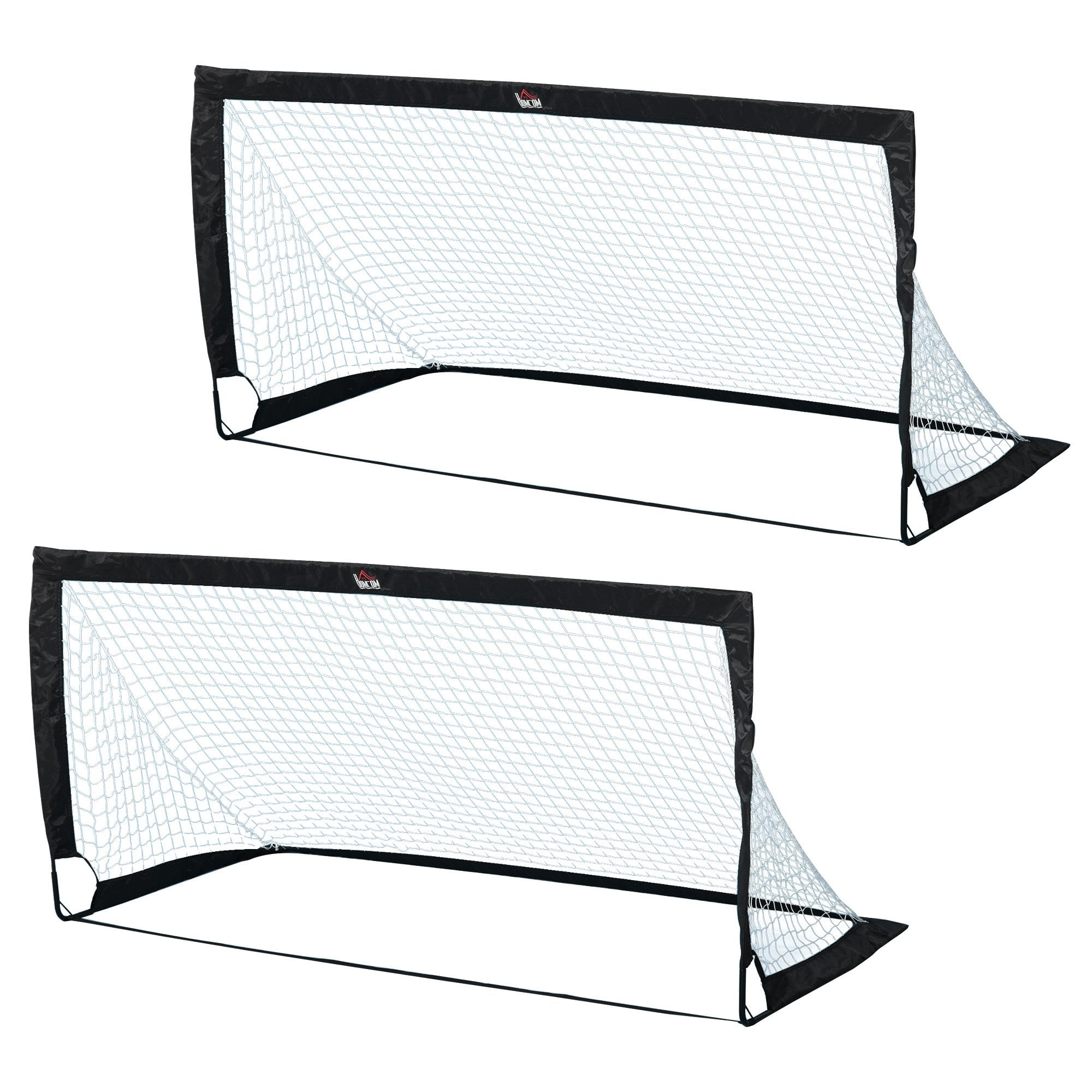 Steel Frame Weather Resistant Football Goal Sports Black - TJ Hughes